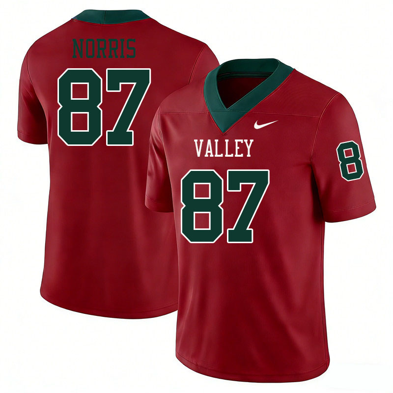 Mississippi Valley State Delta Devils #87 Mekhi Norris College Football Jerseys,Uniforms Stitched-Re